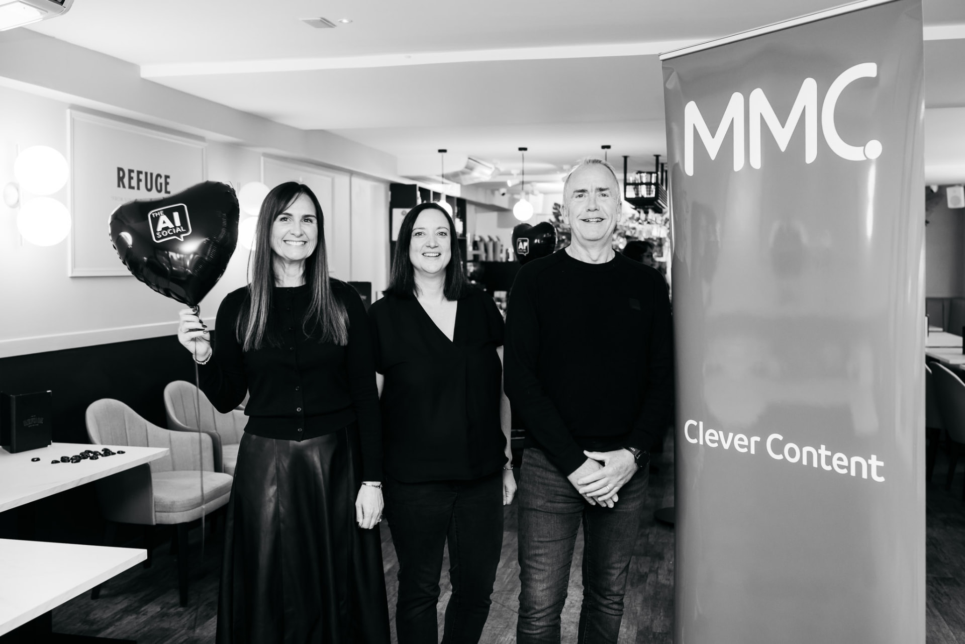 Laura Walker, Carroll Taggart and Craig Wolstencroft of MMC at the launch