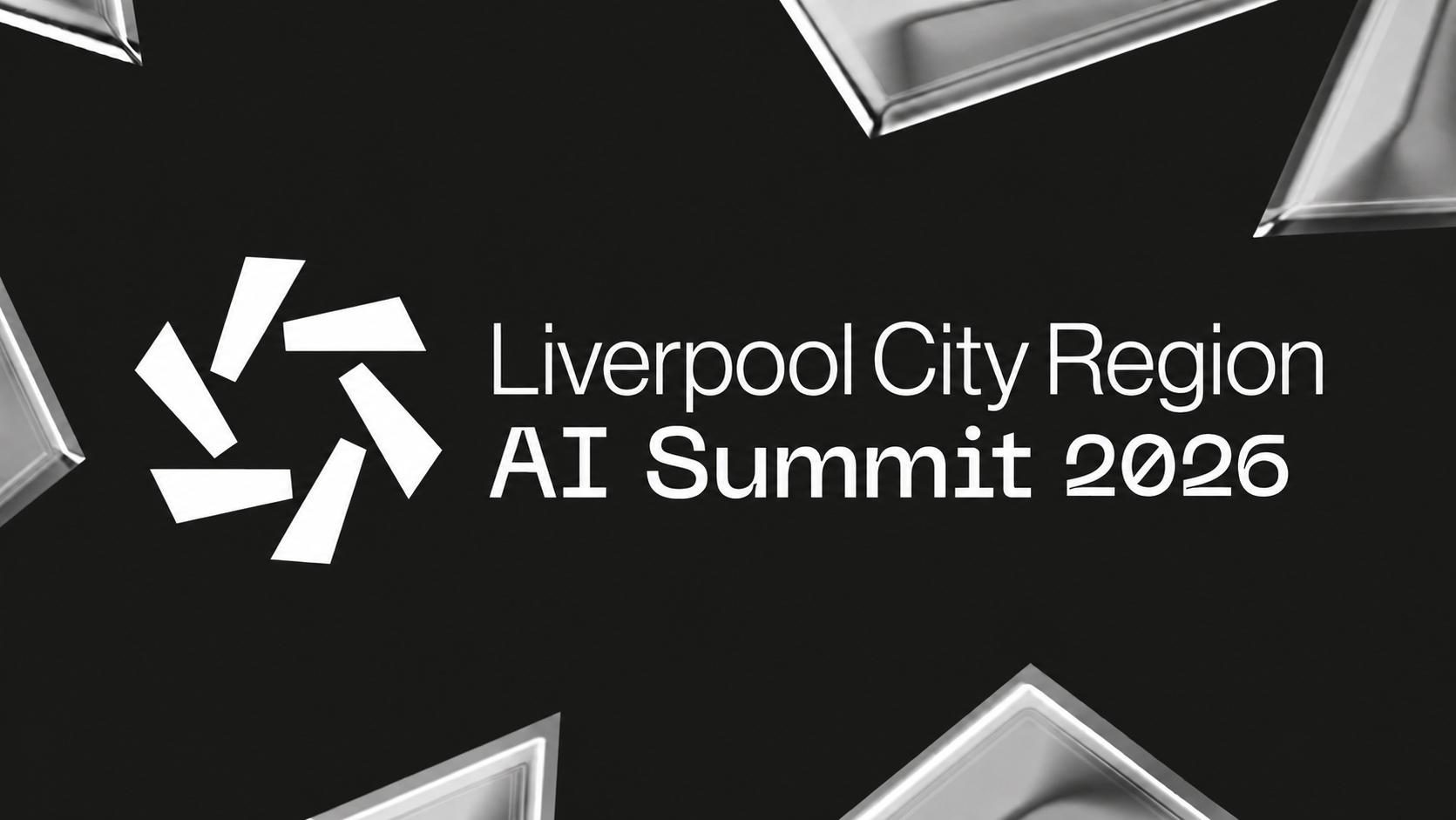 Liverpool City Region AI Summit 2026 wordmark on a black background